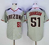 Arizona Diamondbacks #51 Randy Johnson Gray Brick New Cool Base Stitched Baseball Jersey Sanguo,baseball caps,new era cap wholesale,wholesale hats